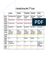 Room 406 2013-2014 Weekly Schedule