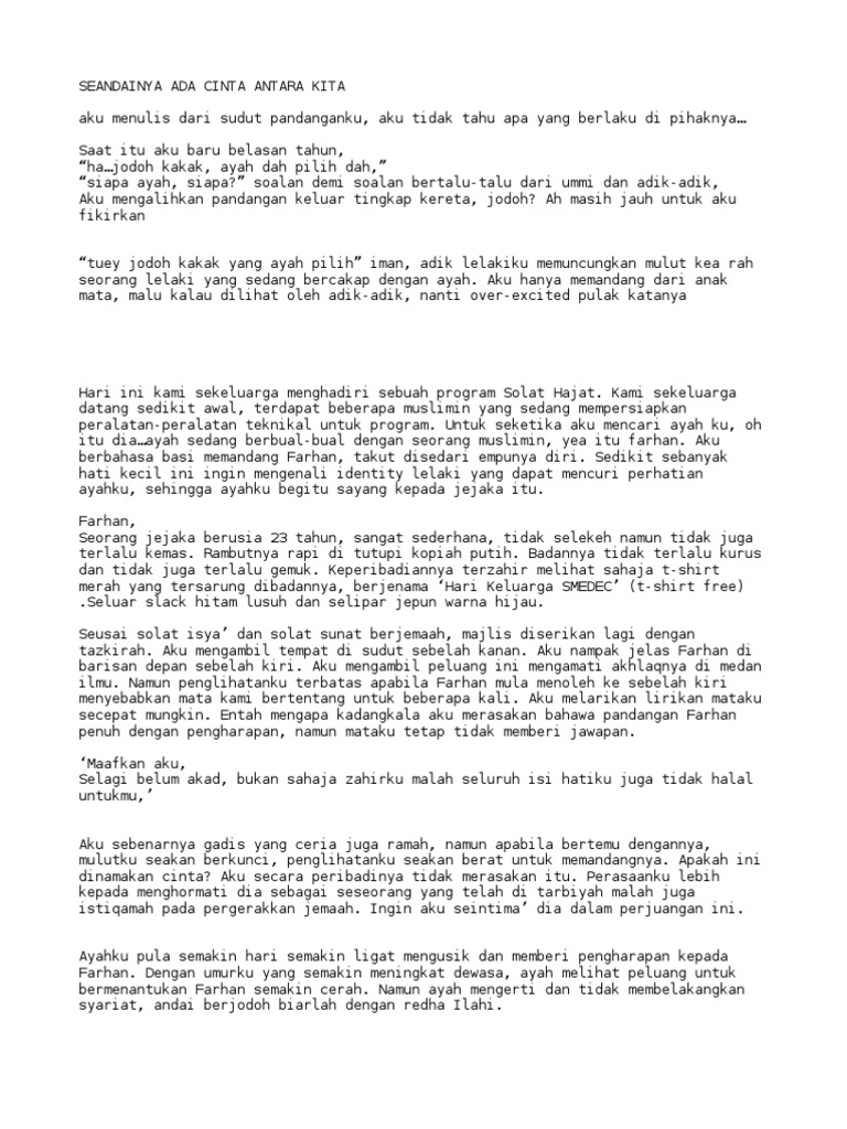 Seandainya Ada Cinta Antara Kita Pdf