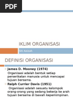 Makalah Iklim Organisasi