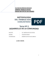 2 Desarrollo de La Comunidad PDF