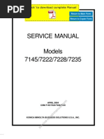 KONICAMINOLTA 7145 7222 7228 7235 Service Manual Pages