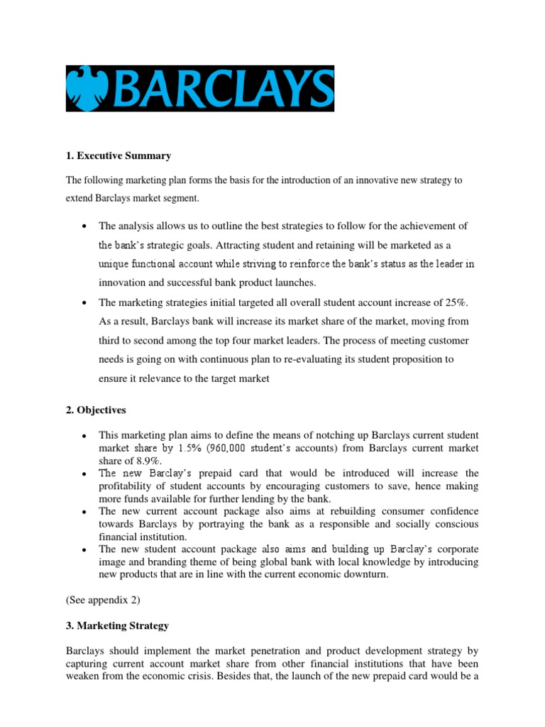 barclays bank business plan