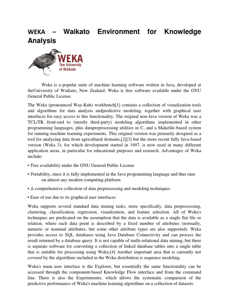 Weka Tutorial | PDF | Computer Science | Information Technology
