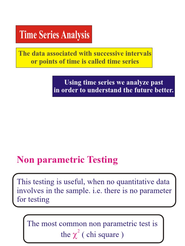 Time Series and Statistical Analysis Techniques | PDF | Science ...