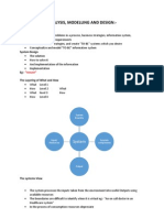 Analysis, Modeling, Notes