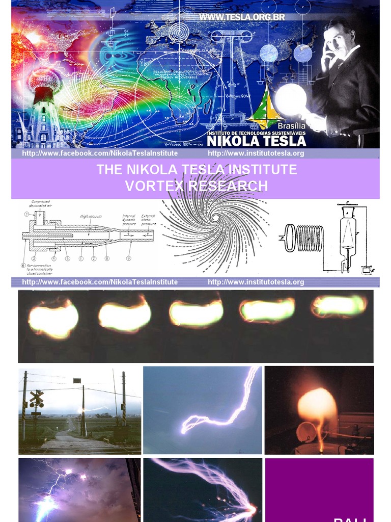 Nikola Tesla Institute - Vortex Technology | PDF | Nikola Tesla | Lightning