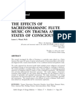 Effects of SacredShamanic Flute Music On Trauma and States of Consciousness Lenore L. Wiand (Vol 17 No 3)