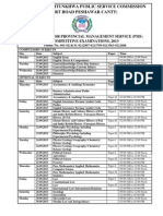 Date Sheet Pms 2013