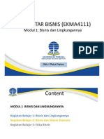 EKMA4111-Pengantar Bisnis - Modul 1 PDF