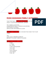 Rosh Hashana Family Activities