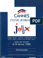 Cannes 1988 Plaquette