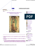 Descubrimientos Del Manto de La Virgen de Guadalupe