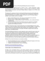Download Directory of Wood Framed Building Deconstruction Contractors by R Baker and Son All Industrial Services SN16446047 doc pdf