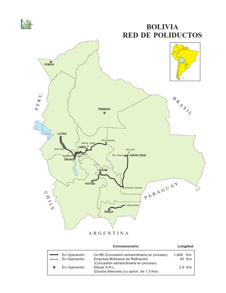 Red de Poliductos en Bolivia | PDF | Viajes y turismo | Hogar ...