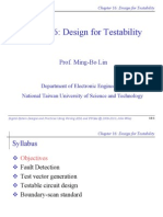 Chapter 16: Design For Testability: Prof. Ming-Bo Lin