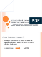 INTRODUÇÃO À PSICOLOGIA DO DESENVOLVIMENTO HUMANO