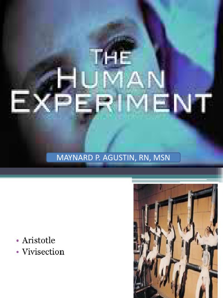 Moral Issue of Human Experimentation | PDF