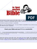 How To Spot A Counterfeit Bible