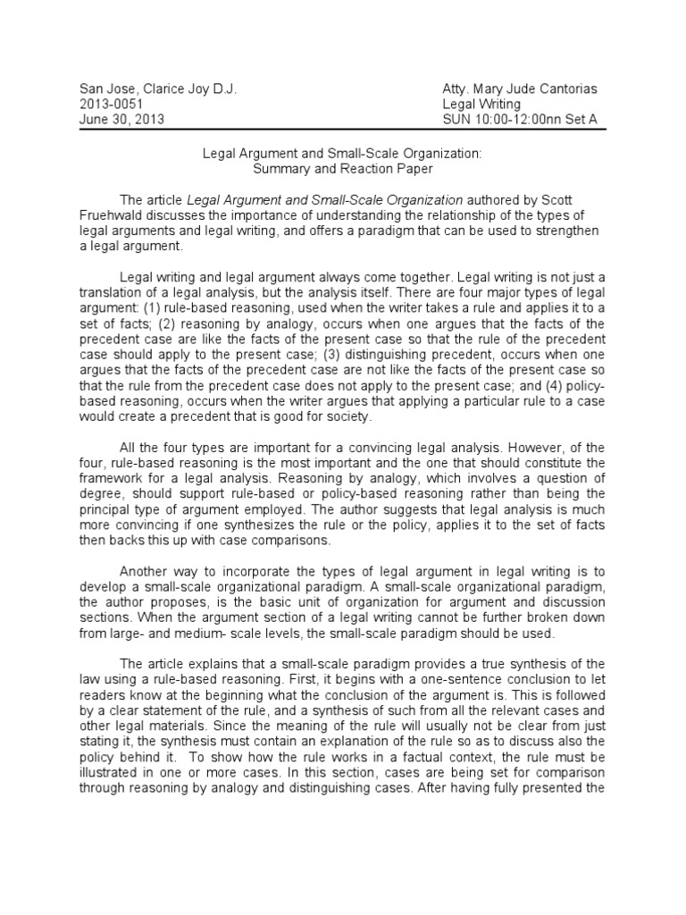 Legal argumentative essay image