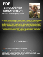 Neagu Djuvara Sinuciderea Europenilor