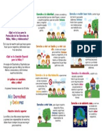 triptico Derechos y Deberes de los niños