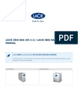 Lacie 2big Nas Os 3.1 Lacie 5big Nas Pro User Manual | PDF | File Transfer  Protocol | Backup