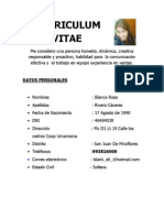 Curriculum Vitae Blanca