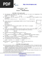 Guess Paper - 2012 Class - IX Subject - : Mathematics