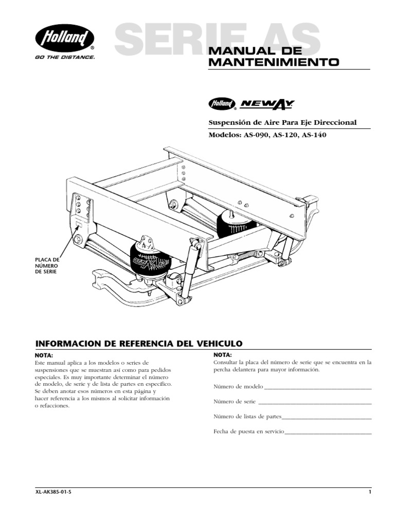 Neway Suspensión AS140 Español | PDF | Suspensión (Vehículo) | Tornillo
