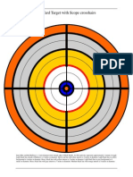 100 Yard Target With Scope Crosshairs