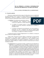 Atención público: acogida, información ciudadano y discapacidad