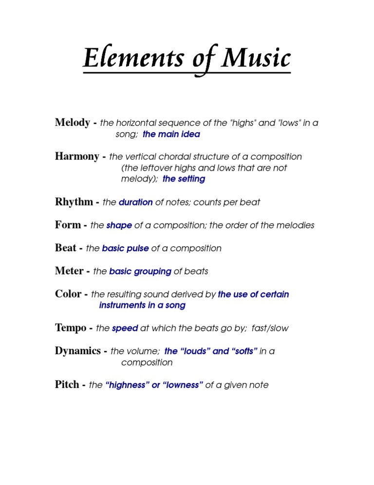 Elements of Music (1)