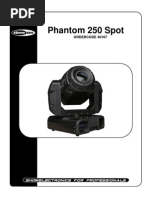 Showtec Phantom 250 Spot Manual