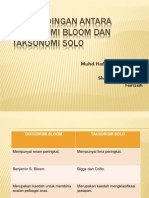 47155311 Perbandingan Antara Taksonomi Bloom Dan Taksonomi Solo