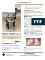 Pig and Mouse Slippers