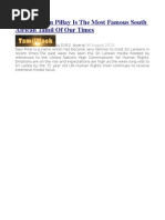 Navaneetham Pillay is the Most Famous South African Tamil of Our Times