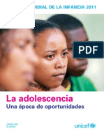 Adolescencia Una Epoca de Oportunidades