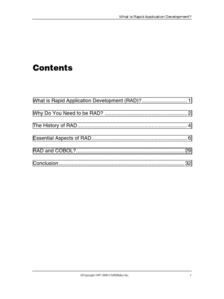 Rapid Application Development | PDF | Software Development Process ...