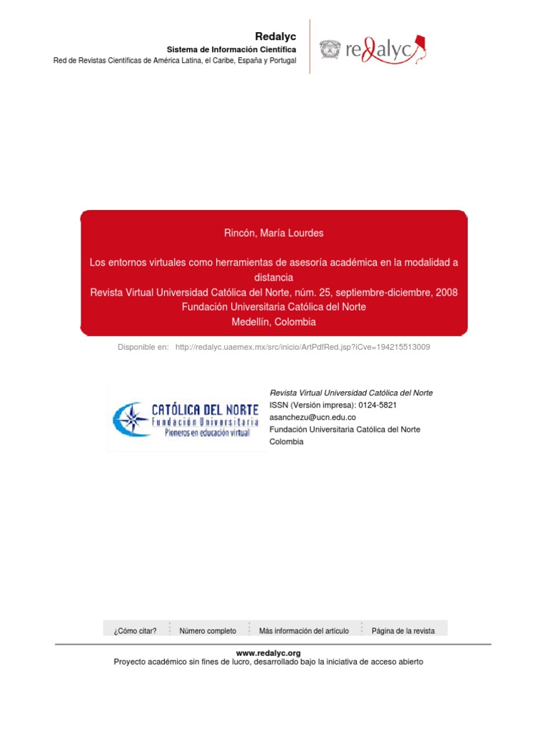 Articulo María Lourdes Rincón PDF Tecnologia Educacional