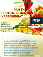 AKG - Kecukupan Energi, Protein, Lemak Dan Serat Makanan - Prof Hardinsyah