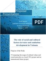Research Proposal Presentation: Scott Ingram Qualitative Research Methodology Professor Roberson January 9, 2009