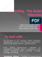 Branding - The Asian Dilemma