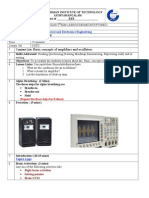 Basic Concepts of Amplifiers and Oscillators