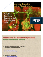 Biological Sciences: Emerging Opportunities in A Changing India