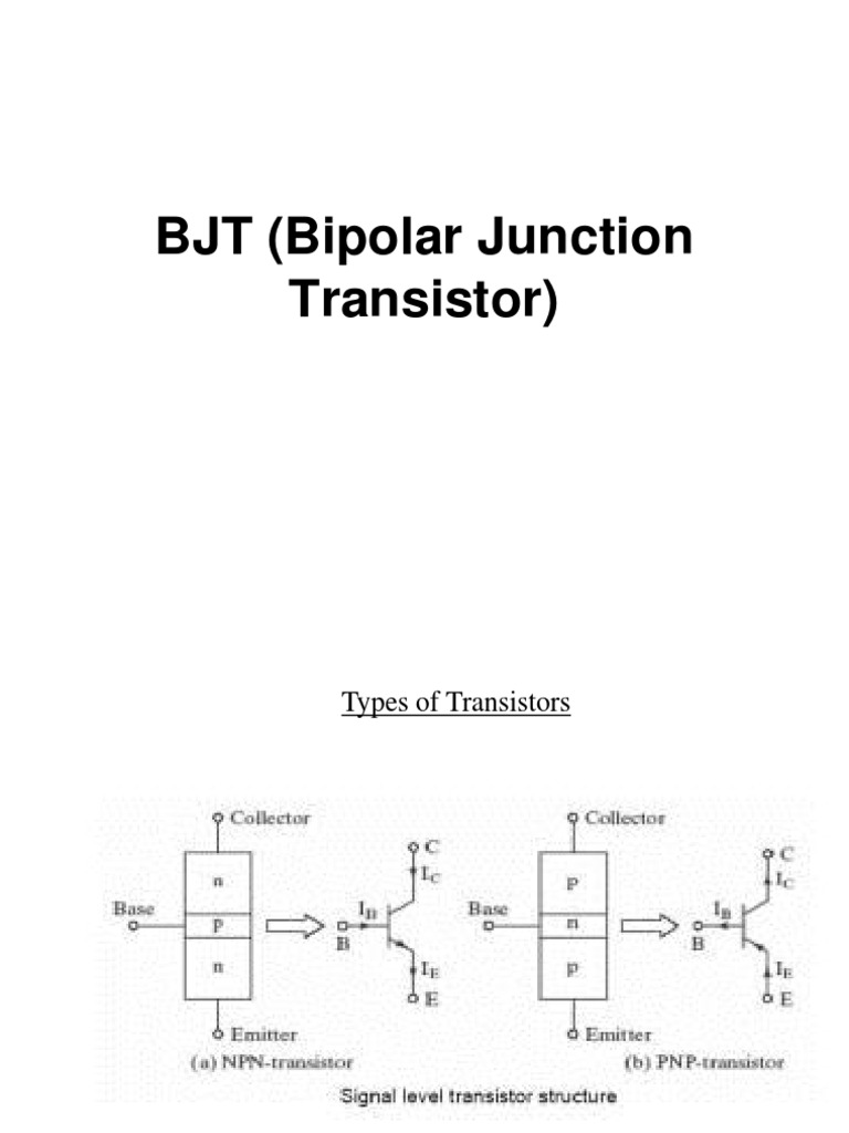 BJT (Bipolar Junction Transistor) PPT PDF