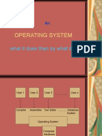 Operating System: What It Does Than by What It Is