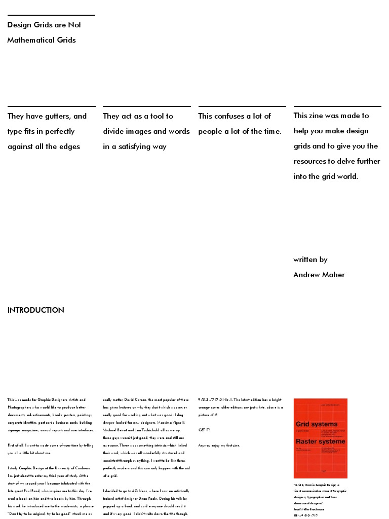 Grid Design For Graphic Designers by Andrew Maher | PDF | Typefaces ...