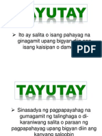 Tayutay Lecture