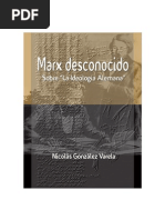 "Marx Desconocido. Sobre la 'Ideología Alemana'" por Nicolás González Varela