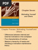 Motivating Your Self and Others